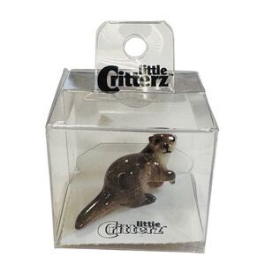 Little Critterz River Otter “Glide" - Miniature Porcelain Figurine